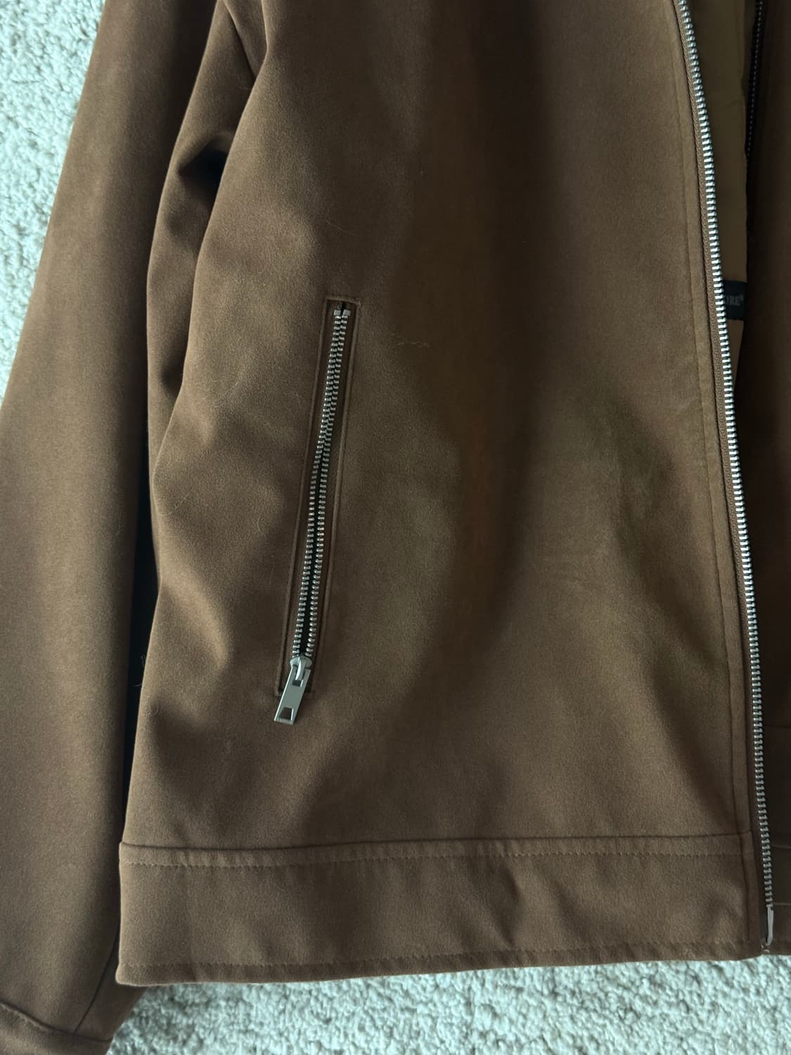 라퍼지스토어 스웨이드 브라운 블루종 자켓 L사이즈 (새상품 급처합니다ㅠ) 상품이미지5