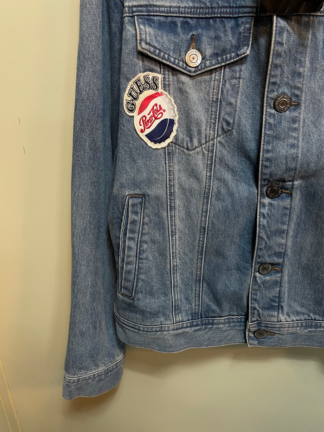 게스x펩시 데님 자켓(새상품) 상품이미지5