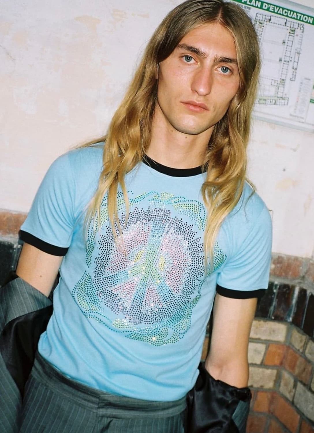 블루마블 라인스톤 티셔츠 상품이미지1