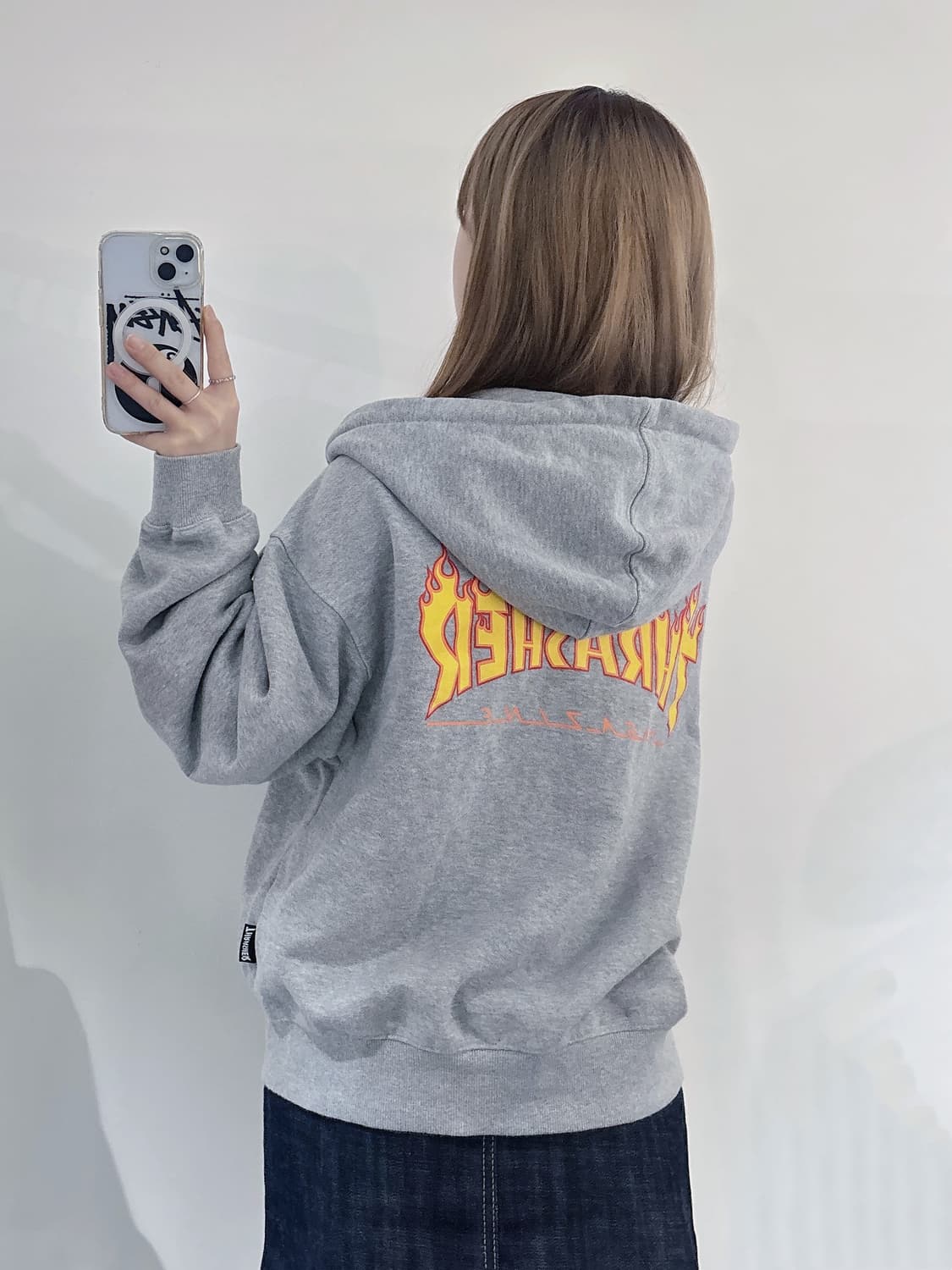 트레셔 그레이 투웨이 후드집업 상품이미지3