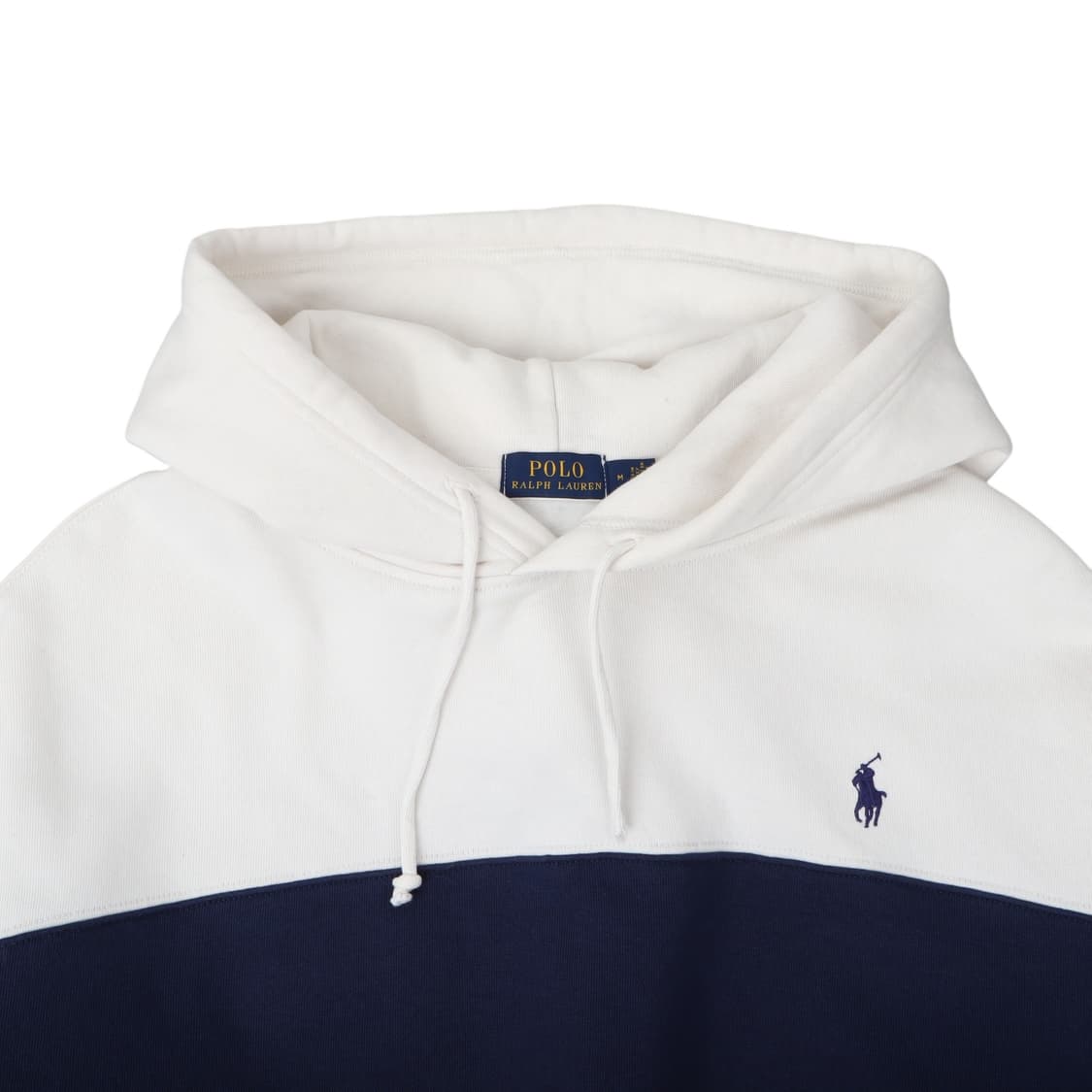 폴로 랄프로렌 네이비 스트라이프 화이트 후드티 상품이미지2