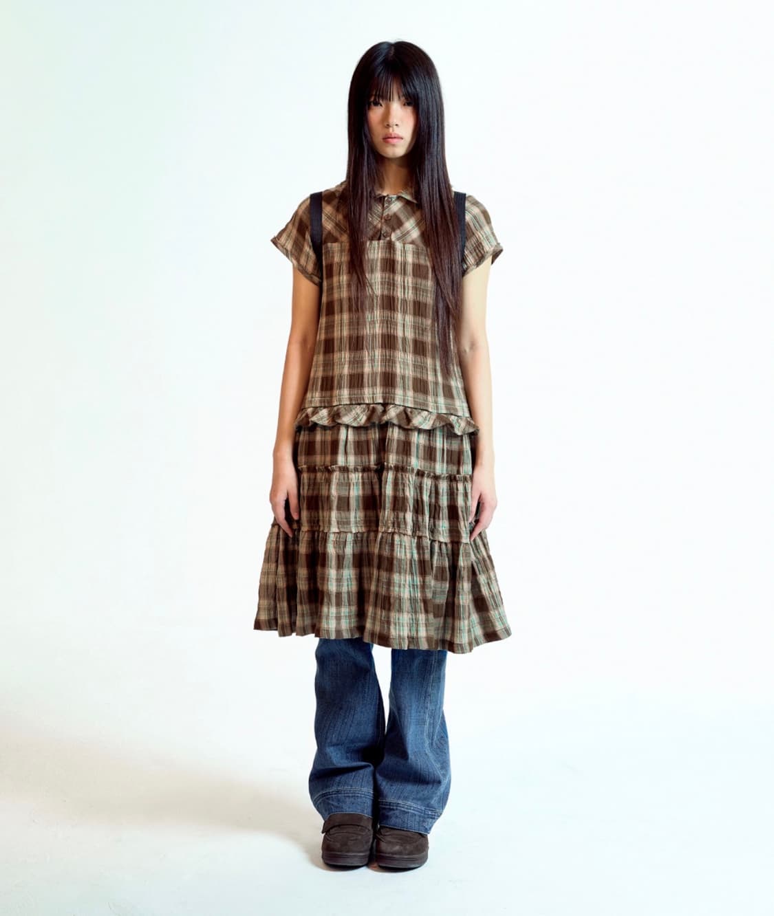 코이세이오 로우엣지체크원피스 상품이미지2