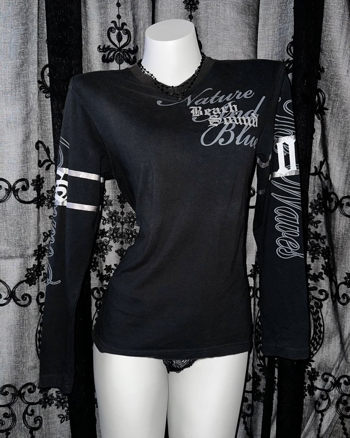 Punk lettering long sleeves 상품이미지1