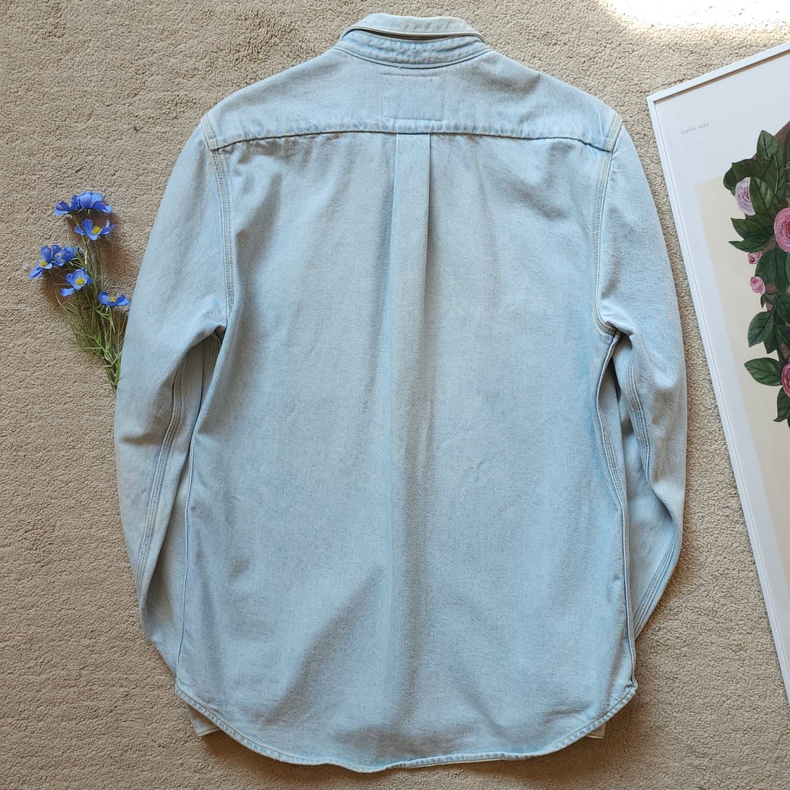 아크네 스튜디오 블라콘스트 원포켓 워시드 데님셔츠 48 상품이미지2