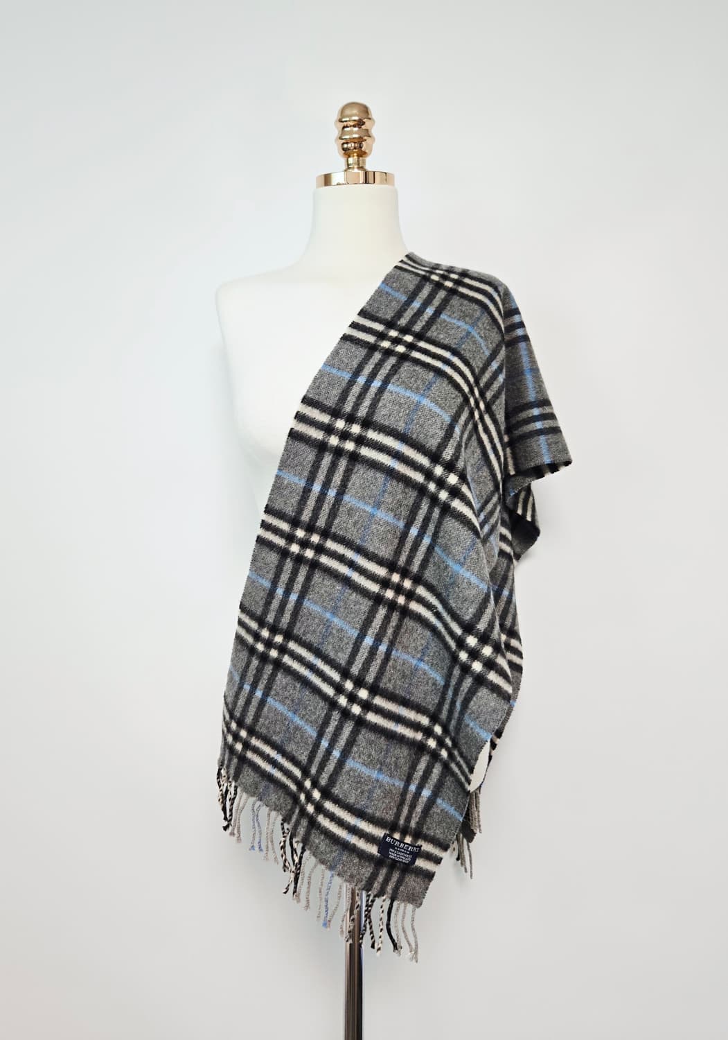 버버리 그레이 노바체크 캐시미어 머플러 목도리 상품이미지6