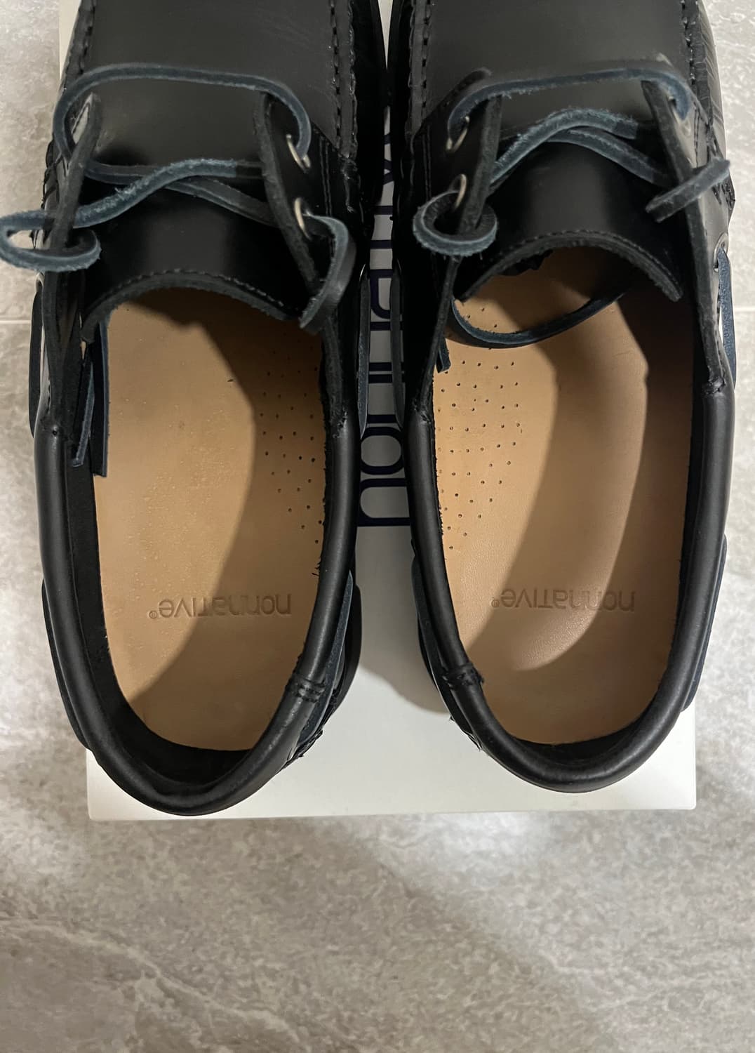 25SS 논네이티브 오피서 덱 슈즈 카우 레더 상품이미지4