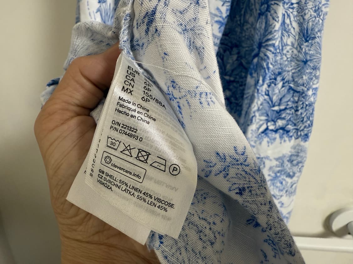 H&M 린넨 원피스 55 상품이미지6