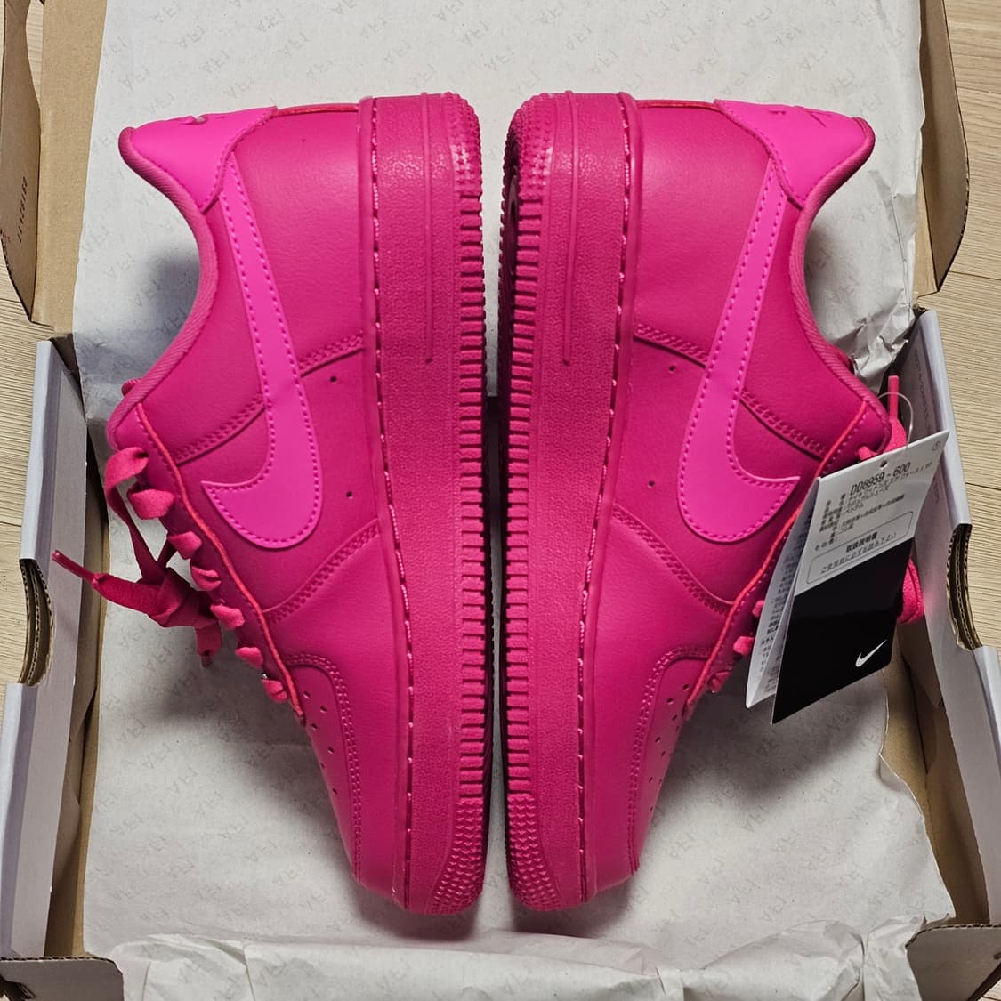 235 새제품) 나이키 에어포스 1 '07 파이어베리 피어스 핑크 상품이미지6