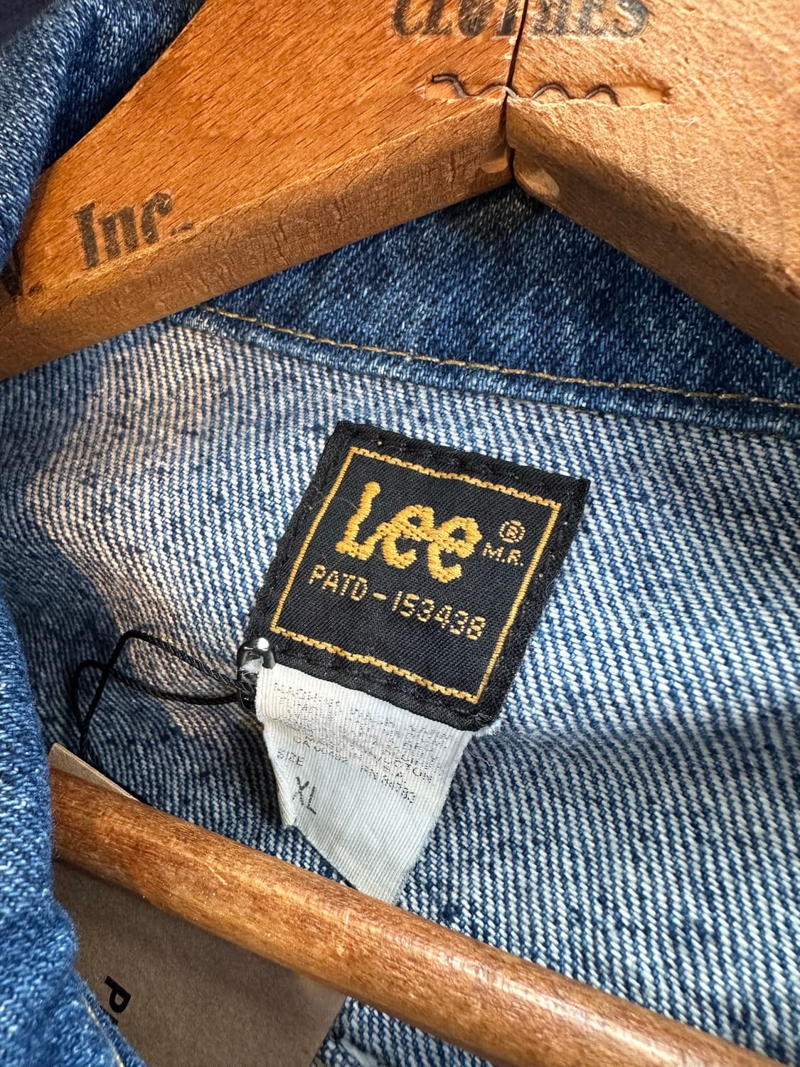 90s 리 Lee 핸드커스텀 데님 트러커 자켓 made in usa 상품이미지8