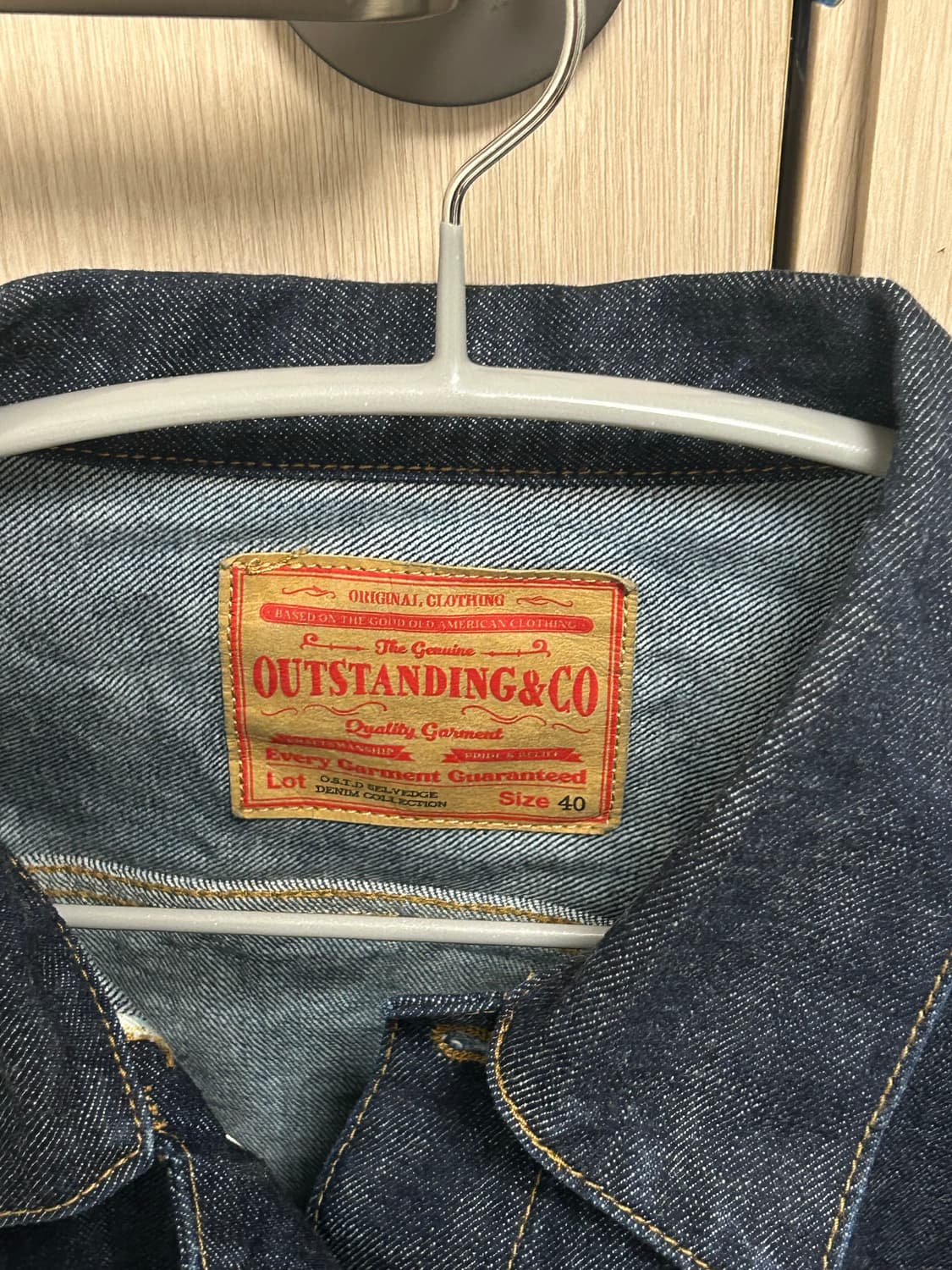 아웃스탠딩 셀비지 데님자켓 2nd type (2세대) 상품이미지2