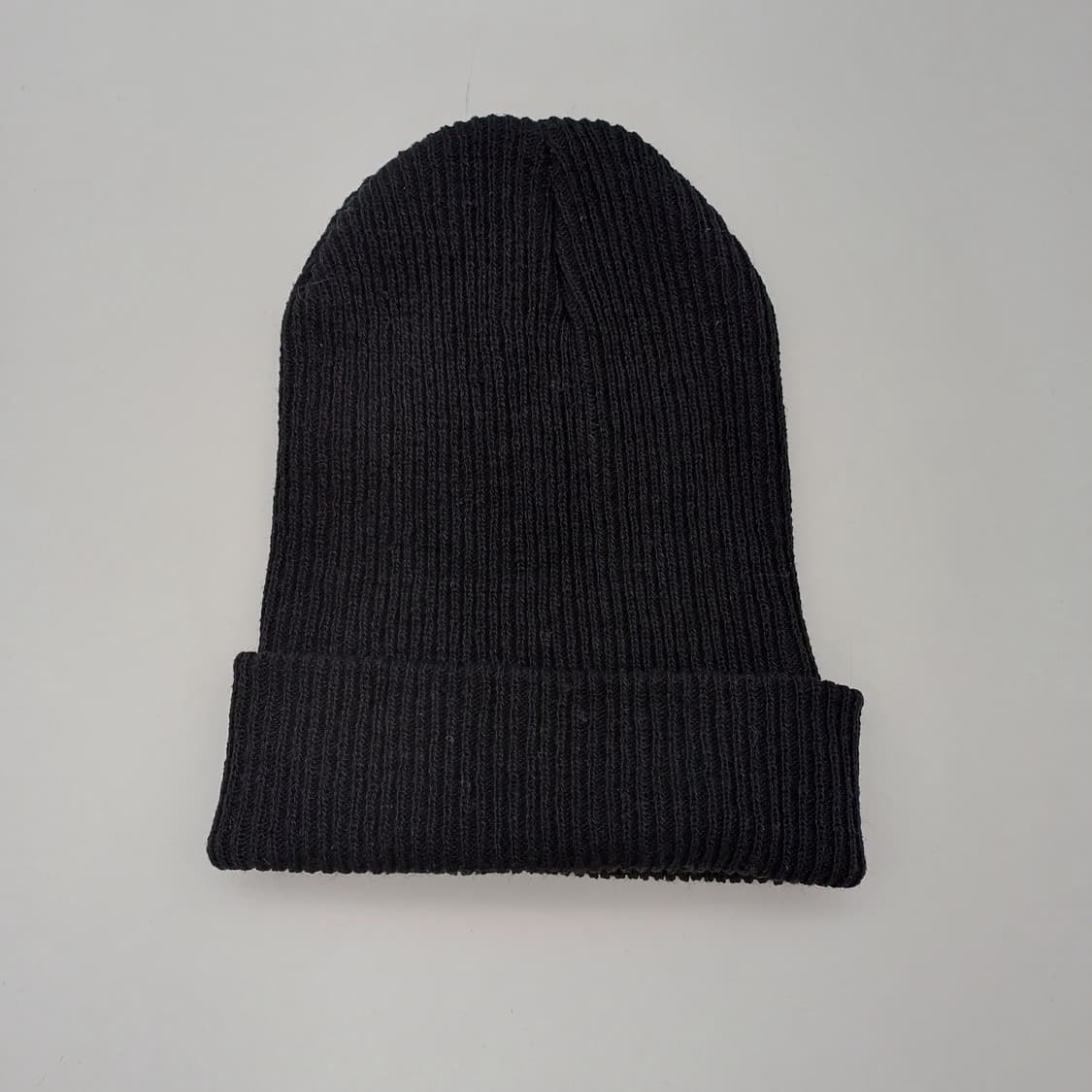 겨울 빈티지 블랙 무지 비니 [BF10445-154-42] 상품이미지5