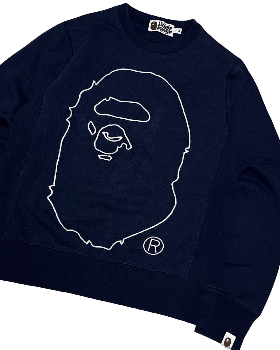 BAPE 베이프 빅사루 네이비 맨투맨 상품이미지2