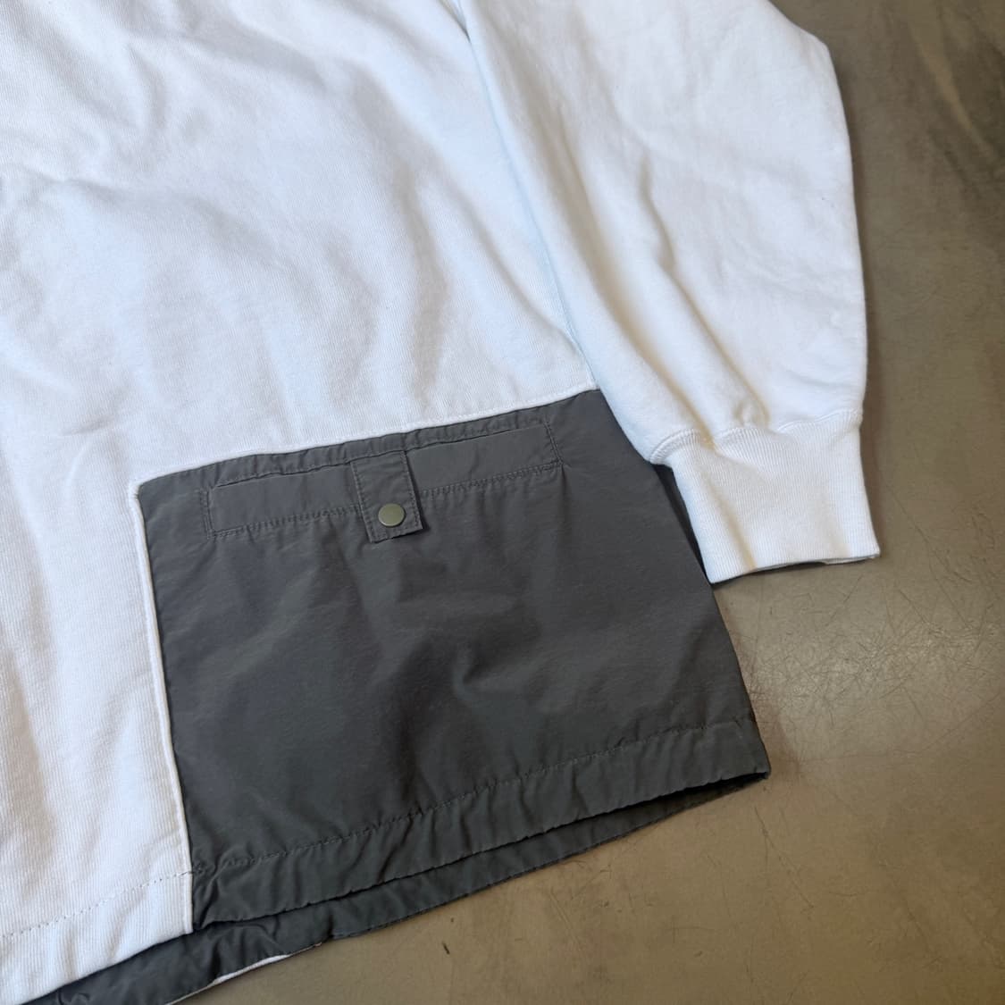 L ~XL 레미 릴리프 스웻셔츠 패브릭 가디건 상품이미지6