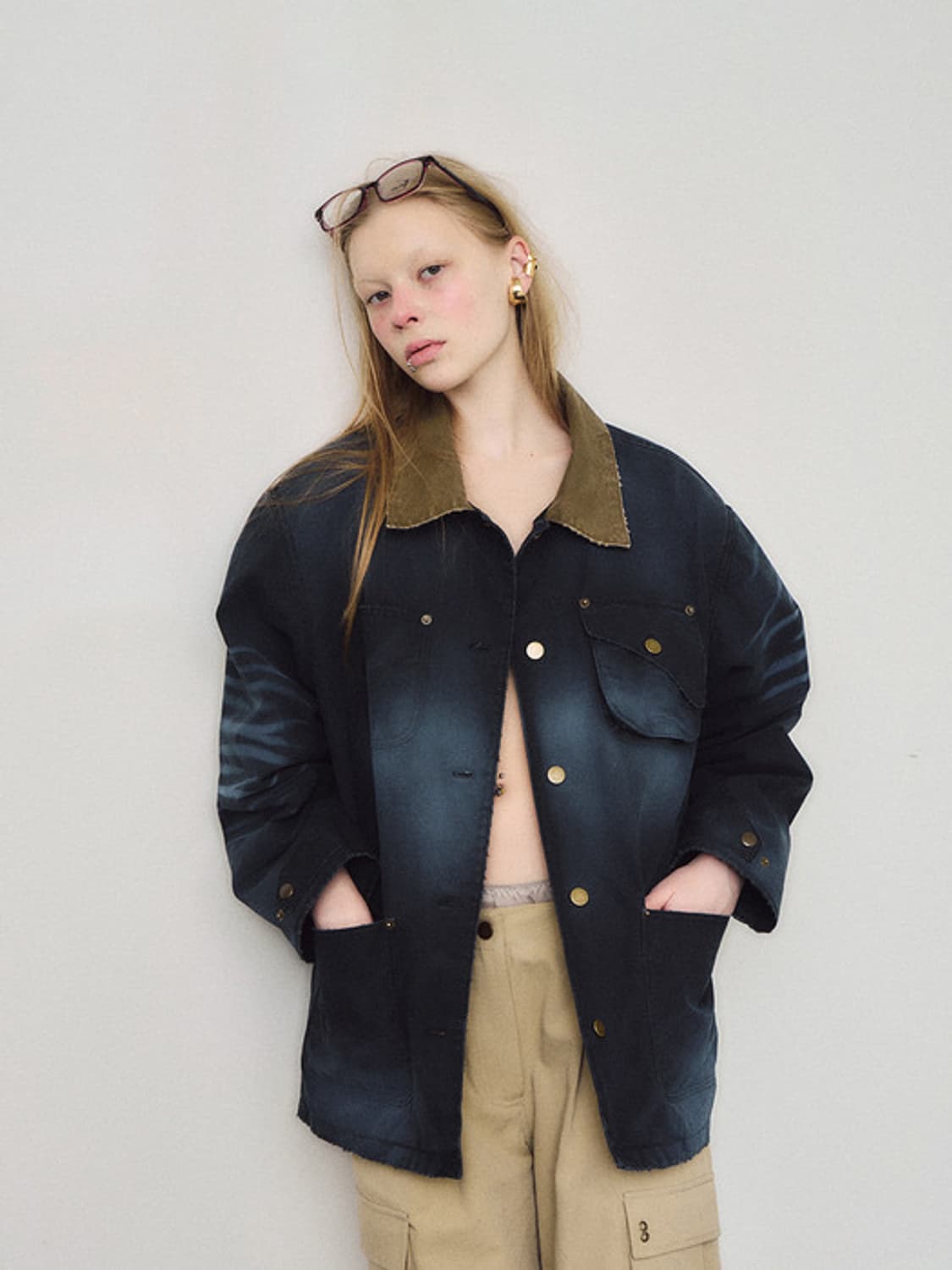 Dared 데어드 DISTRESSED WASHED JACKET 상품이미지1