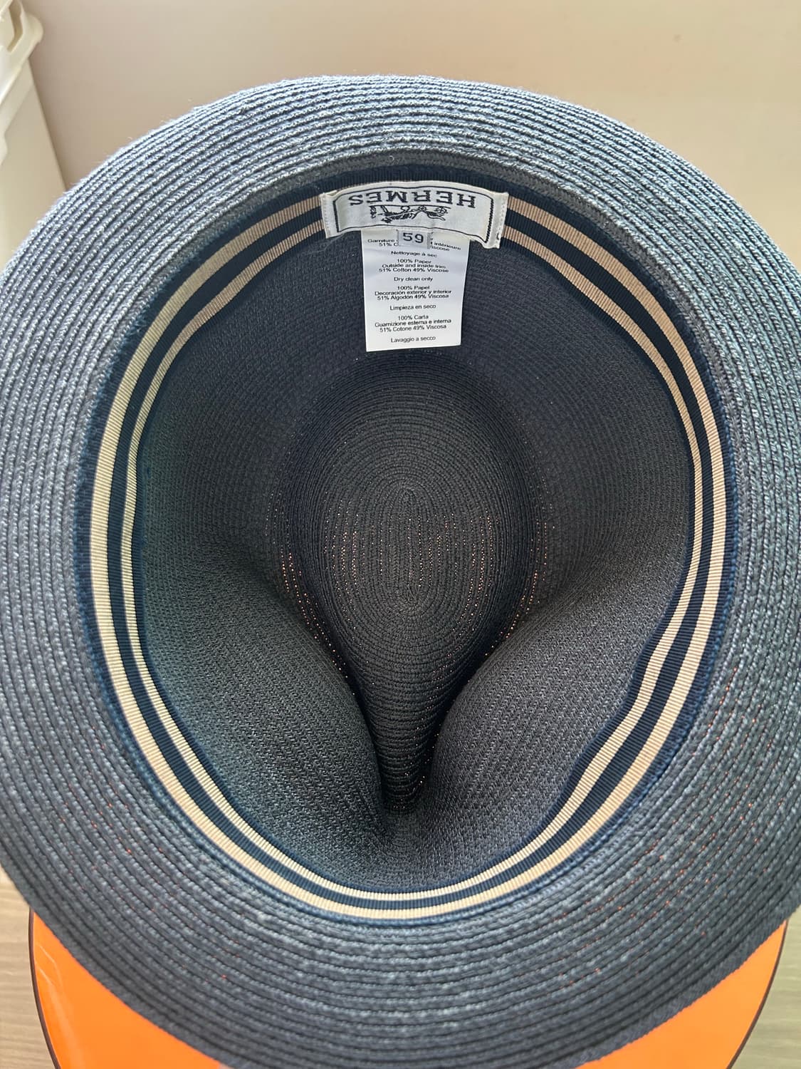 Hermes straw hat size59 상품이미지8