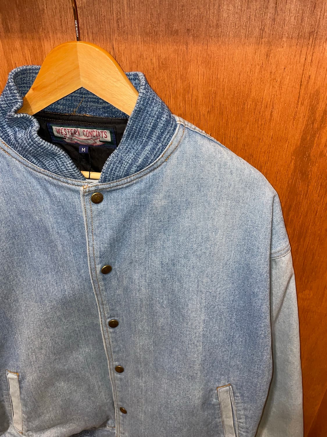 (M) 아메리칸 빈티지 데님 바시티 자켓  상품이미지7