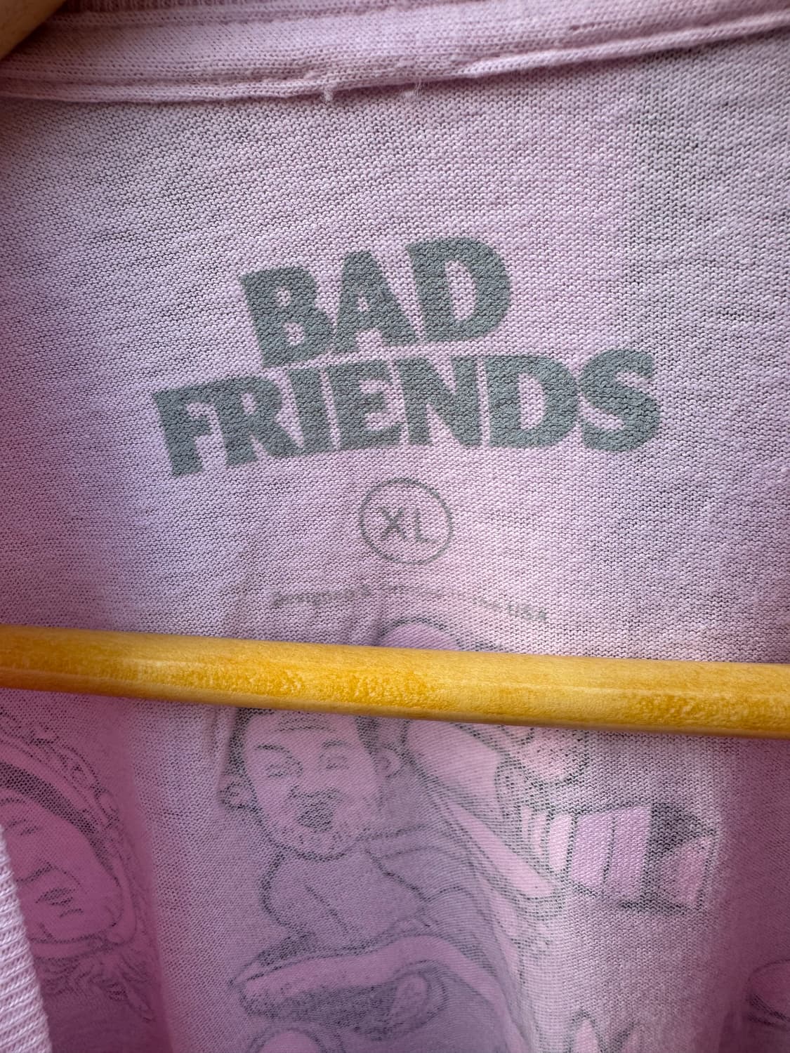 빈티지 Bad Friends 프린팅 반팔 티셔츠 XL 상품이미지4