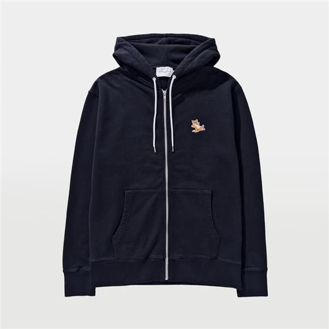 메종키츠네 칠렉스 폭스 패치 후드 집업 블랙 XL 상품이미지1