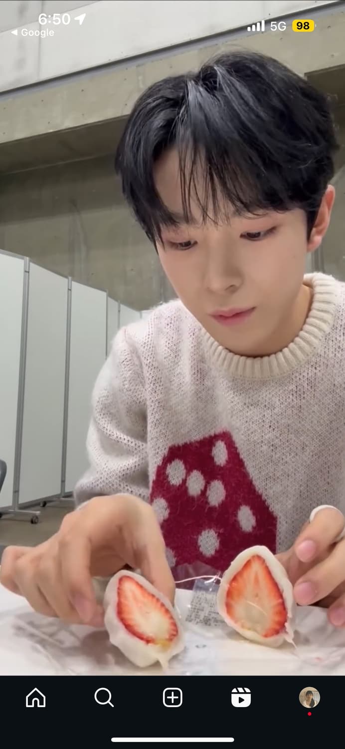 스투시 다이스 모헤어 니트 스웨터 본 M (유우시착용) 상품이미지2
