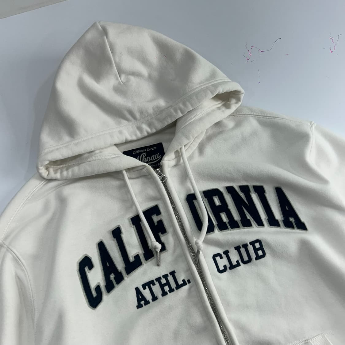 Who A U 후아유 캘리포니아 화이트 후드집업 상품이미지4
