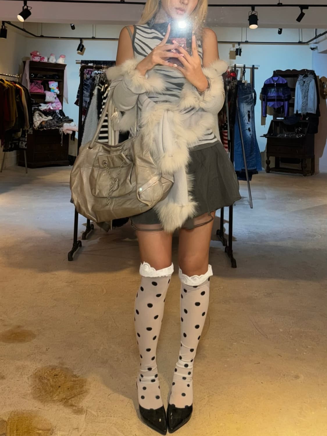 그레이 샤스커트 상품이미지5