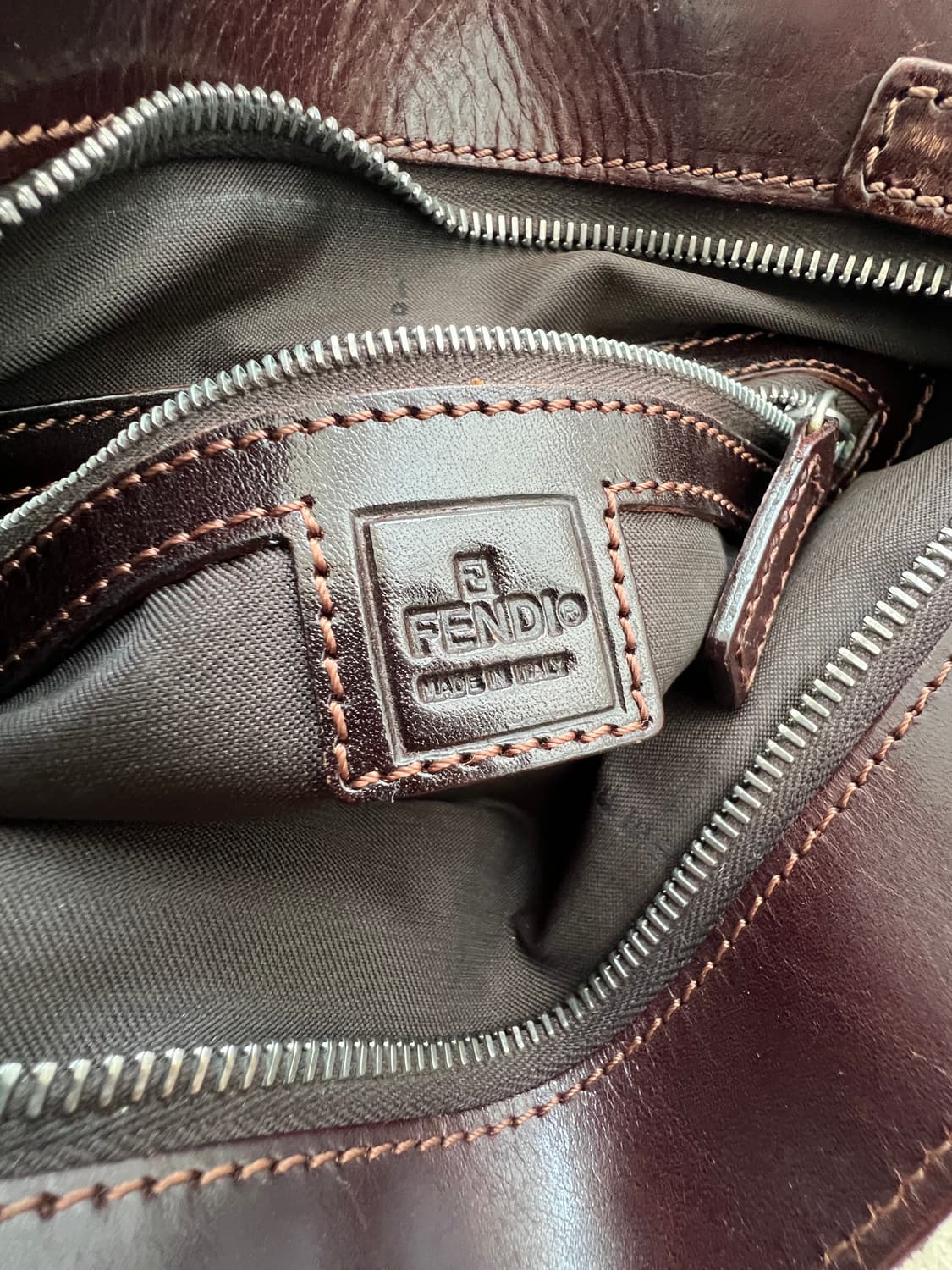 펜디 주키노 FF 로고 캔버스 숄더백 상품이미지5