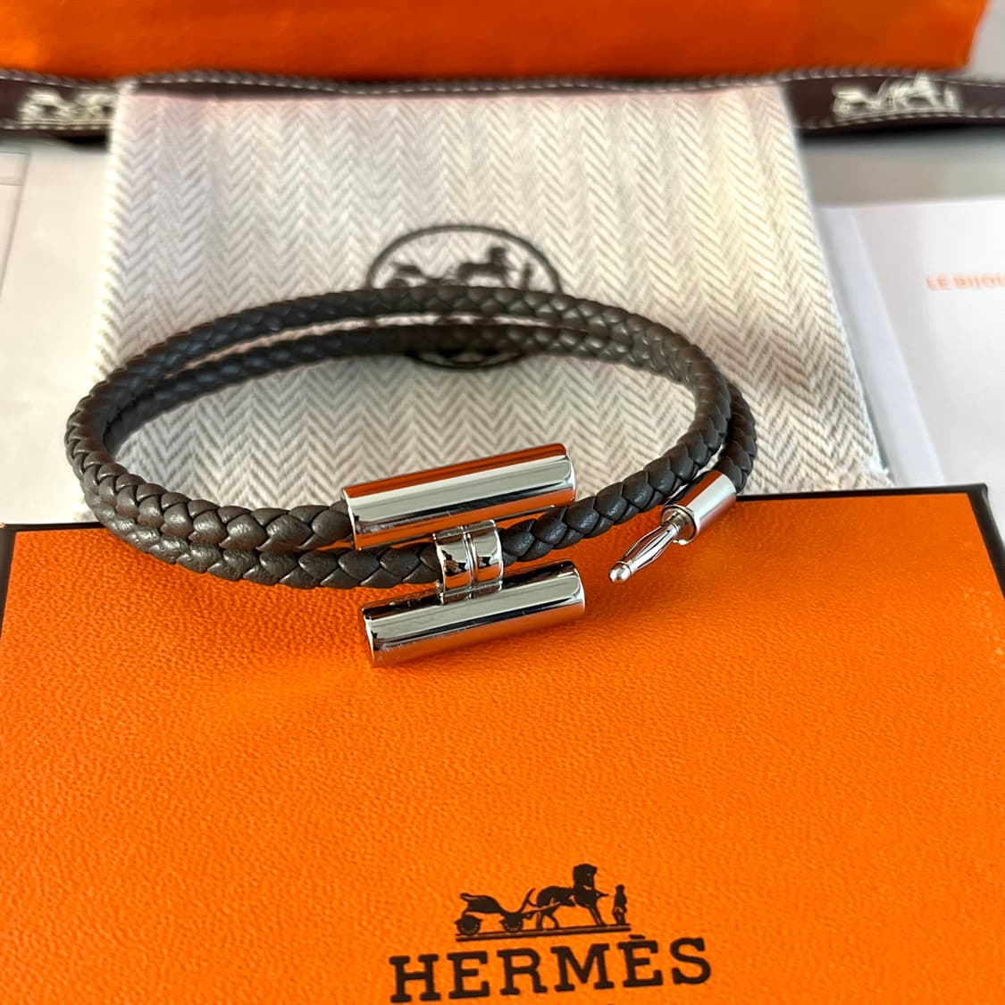 [25년도/풀박스] 에르메스 투니스 트레쎄 T4 팔찌 상품이미지5