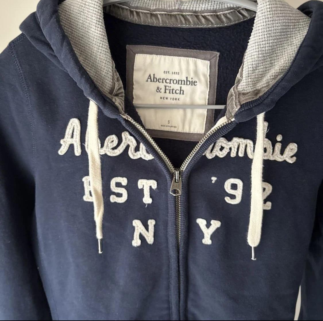 아베크롬비 후드집업 네이비 여성용 s 상품이미지3