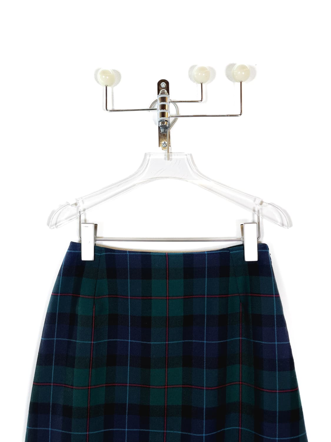 빈티지 울 체크 스커트 상품이미지2