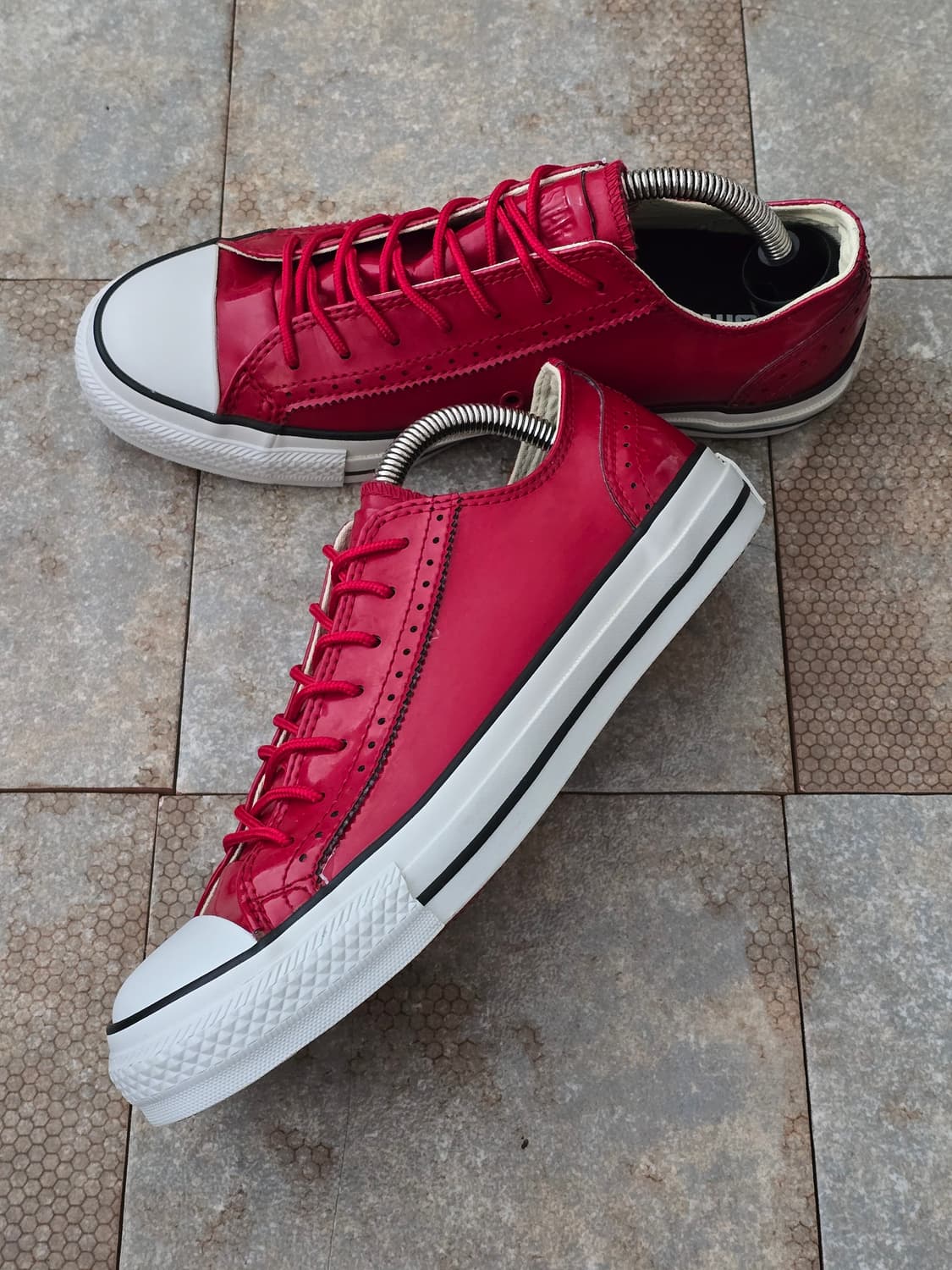 (245)컨버스 빈티지 올스타 시크 ox 레드 로우  상품이미지3