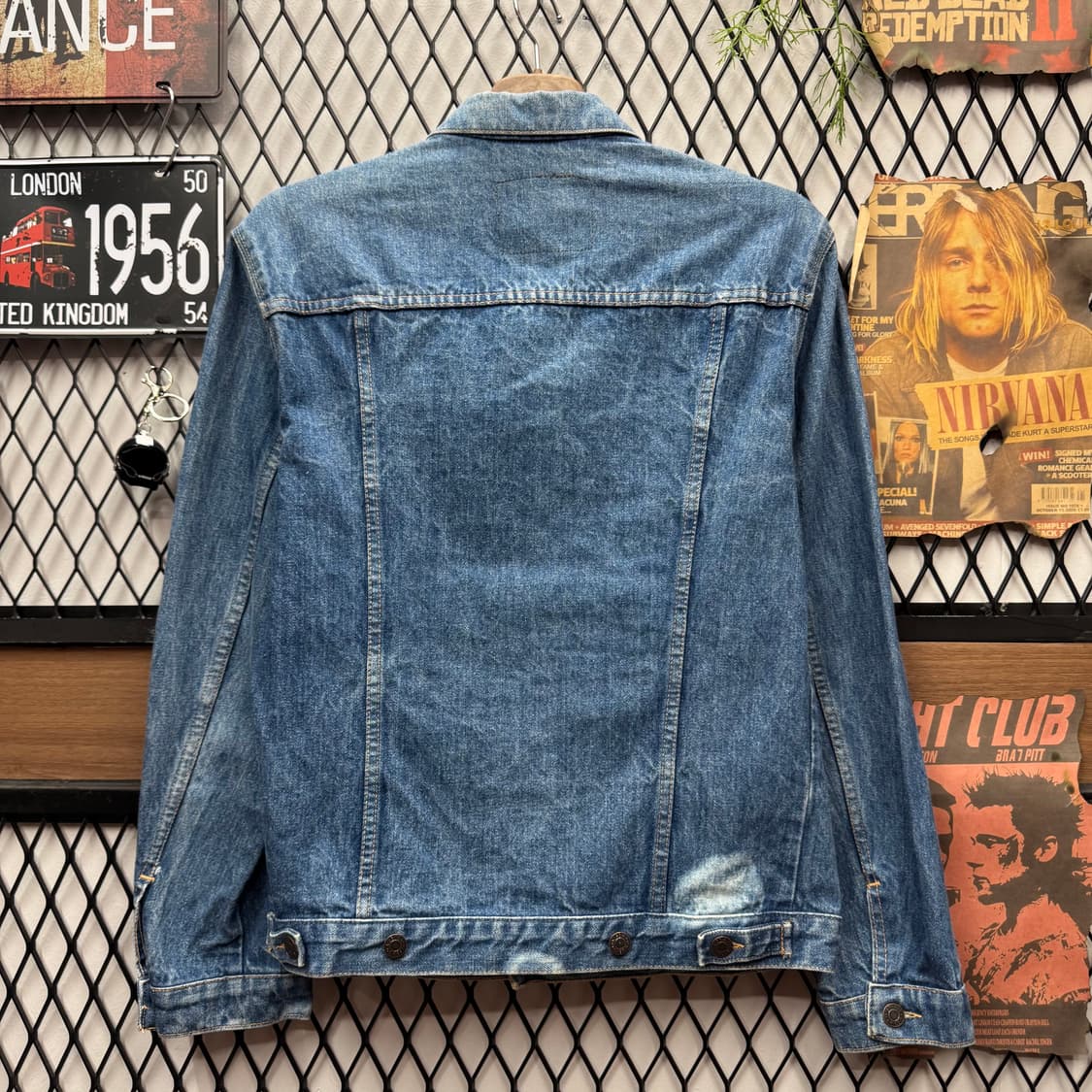00s 리바이스 데님 트러커 자켓 전면 투포켓 포인트 중청 상품이미지2