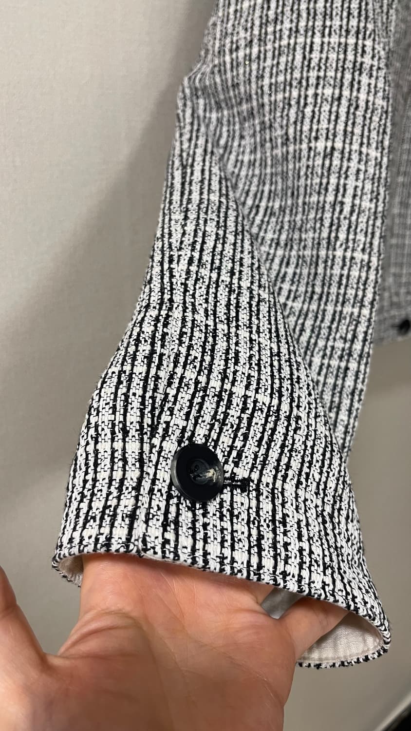 새상품) 엔오르 트위드 크롭 집업 자켓 정가 238,000원 하객룩 상품이미지5