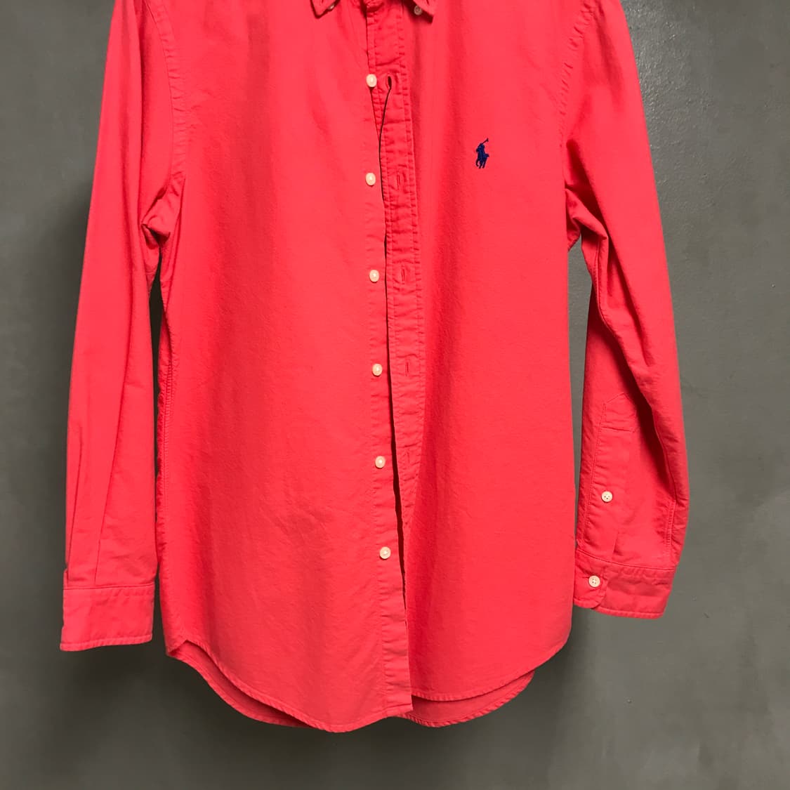 폴로 랄프로렌 QR 코랄 셔츠 S 상품이미지3
