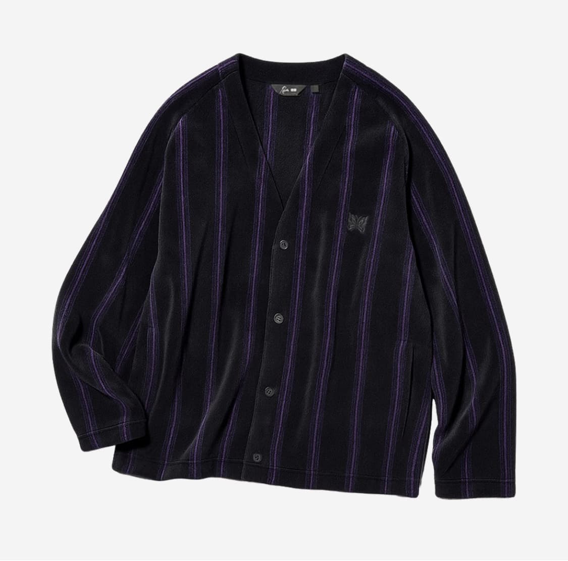 [XL] 유니클로 x 니들스 플리스 오버사이즈 가디건 블랙 상품이미지1