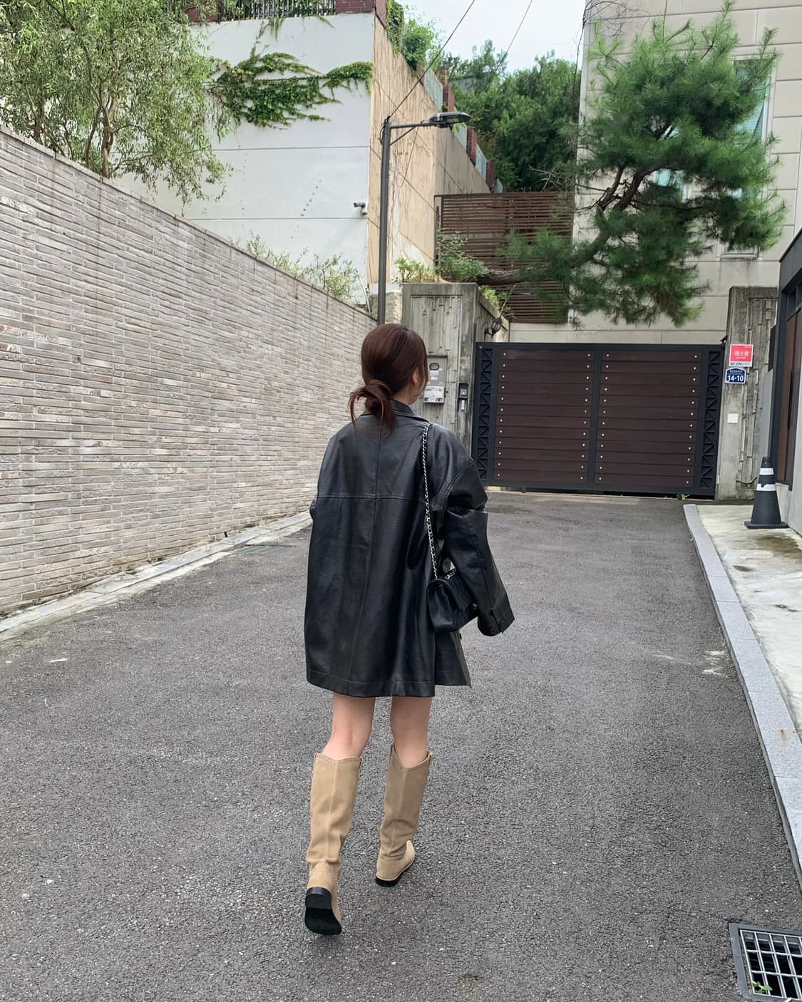 (새상품) 반원아틀리에 레더 자켓 상품이미지4