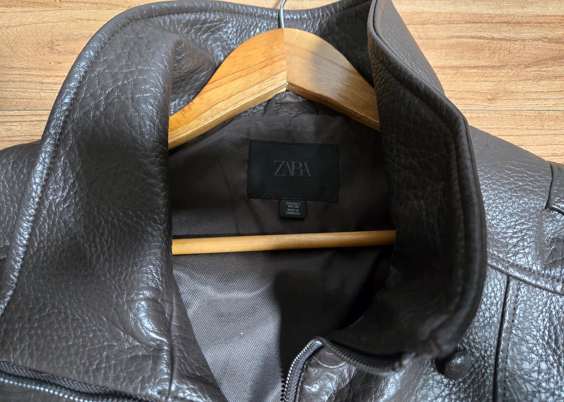자라 페이크 레더 점퍼 상품이미지4