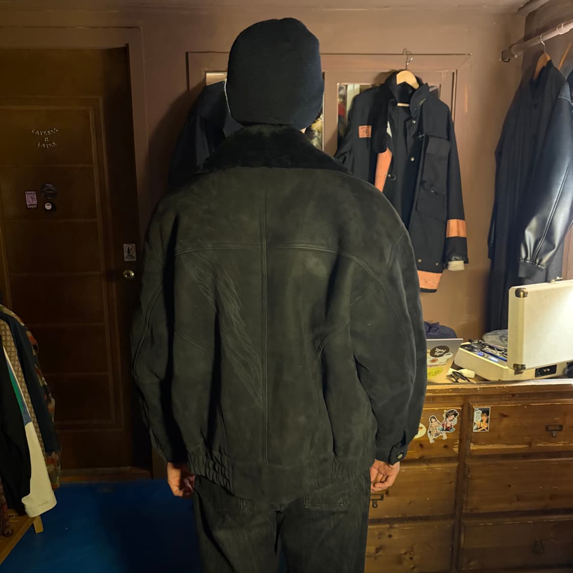 FRONTLINE LAMB LEATHER SHEARLING JACKET 상품이미지4