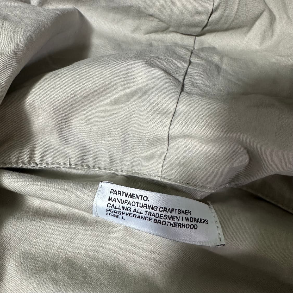 L 파르티멘토 시멘트그레이 오버핏 투웨이 코튼 후디자켓 상품이미지4
