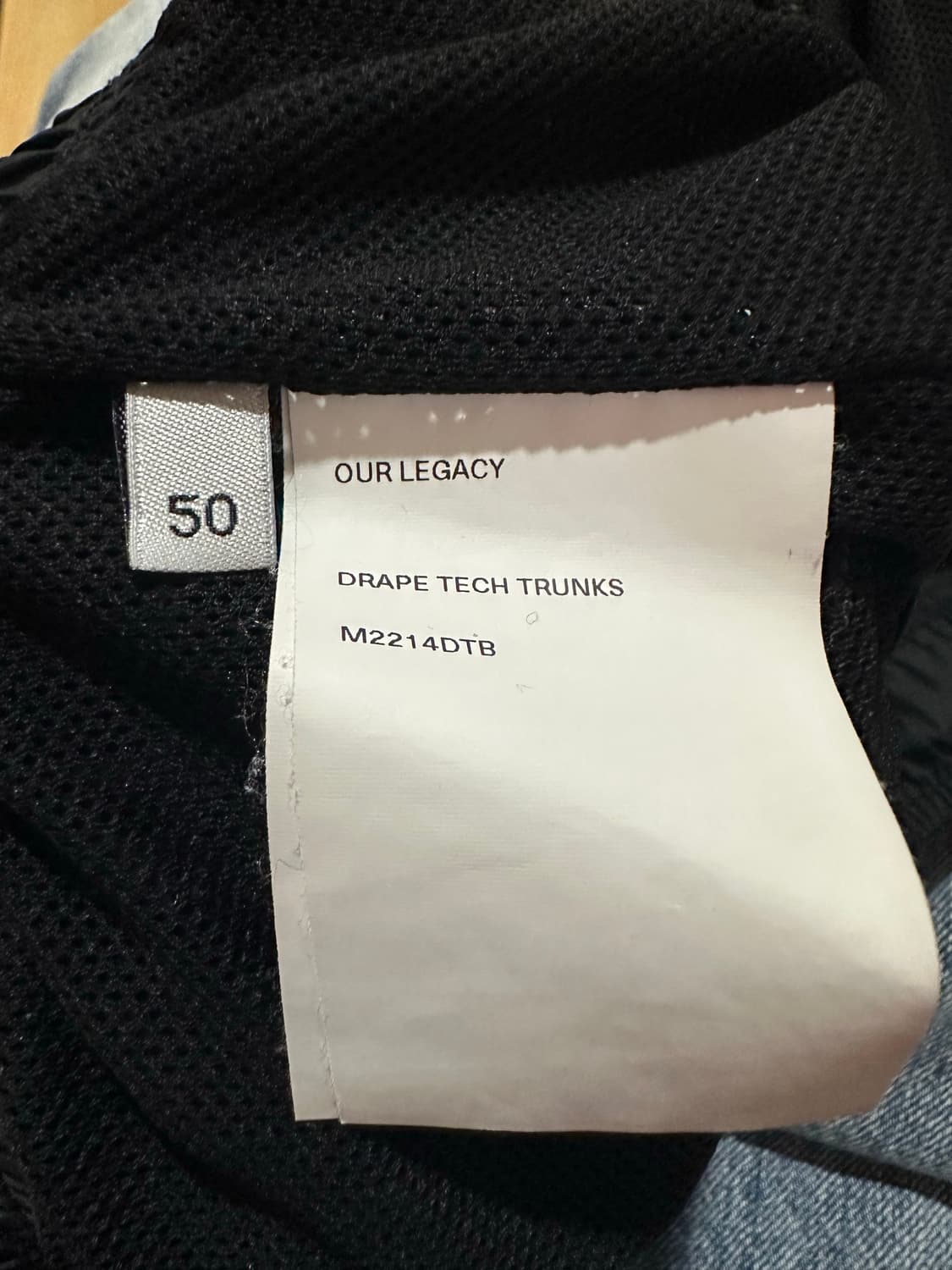 Our Legacy Drape Tech Trunks Black 상품이미지2