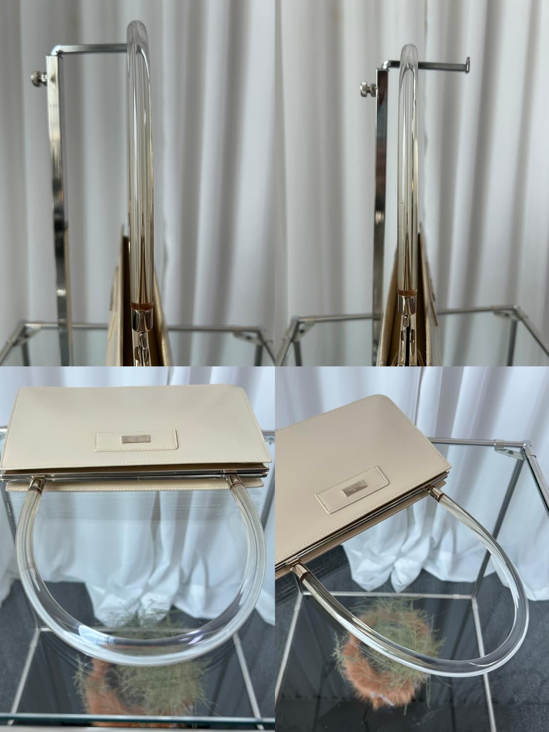 구찌 x 톰포드 2000s 글로시 레더 루사이트 바 핸들 숄더백 상품이미지10