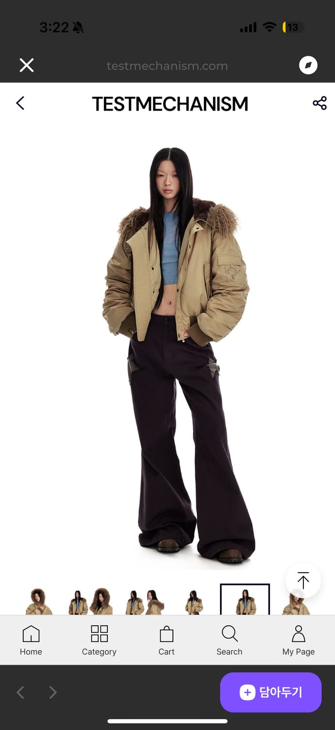 jikoo 스트리트 후드 퍼 자켓 패딩 fur collar  jacket 상품이미지2