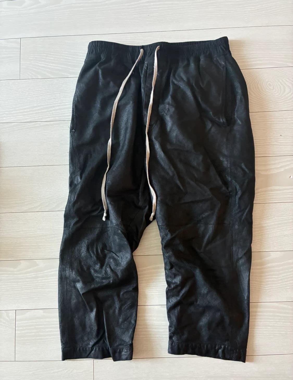 릭오웬스 크롭 레더팬츠 상품이미지1