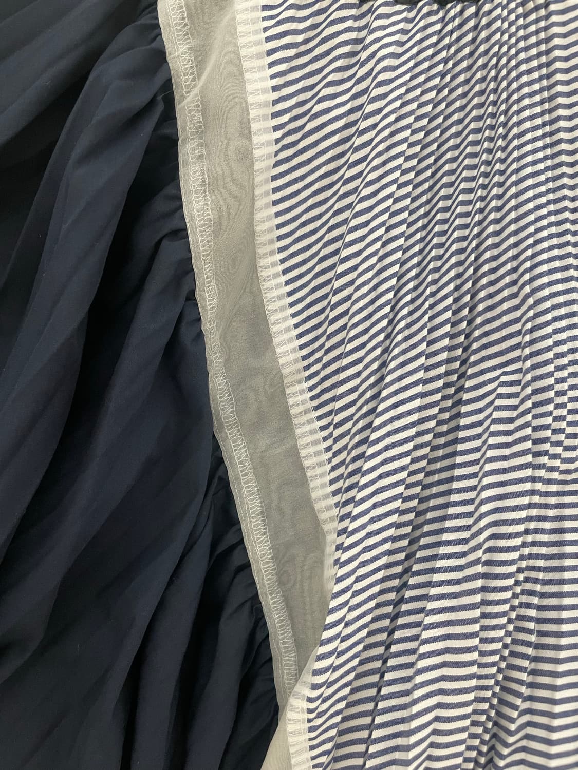 Sacai asymmetric pleats skirt 상품이미지3