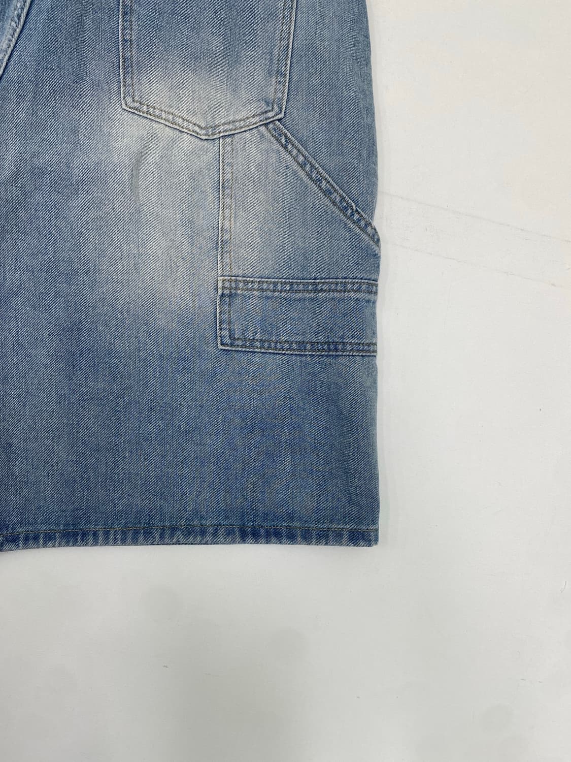 GLW 워싱 카펜터 데님 쇼츠 (L) 상품이미지5