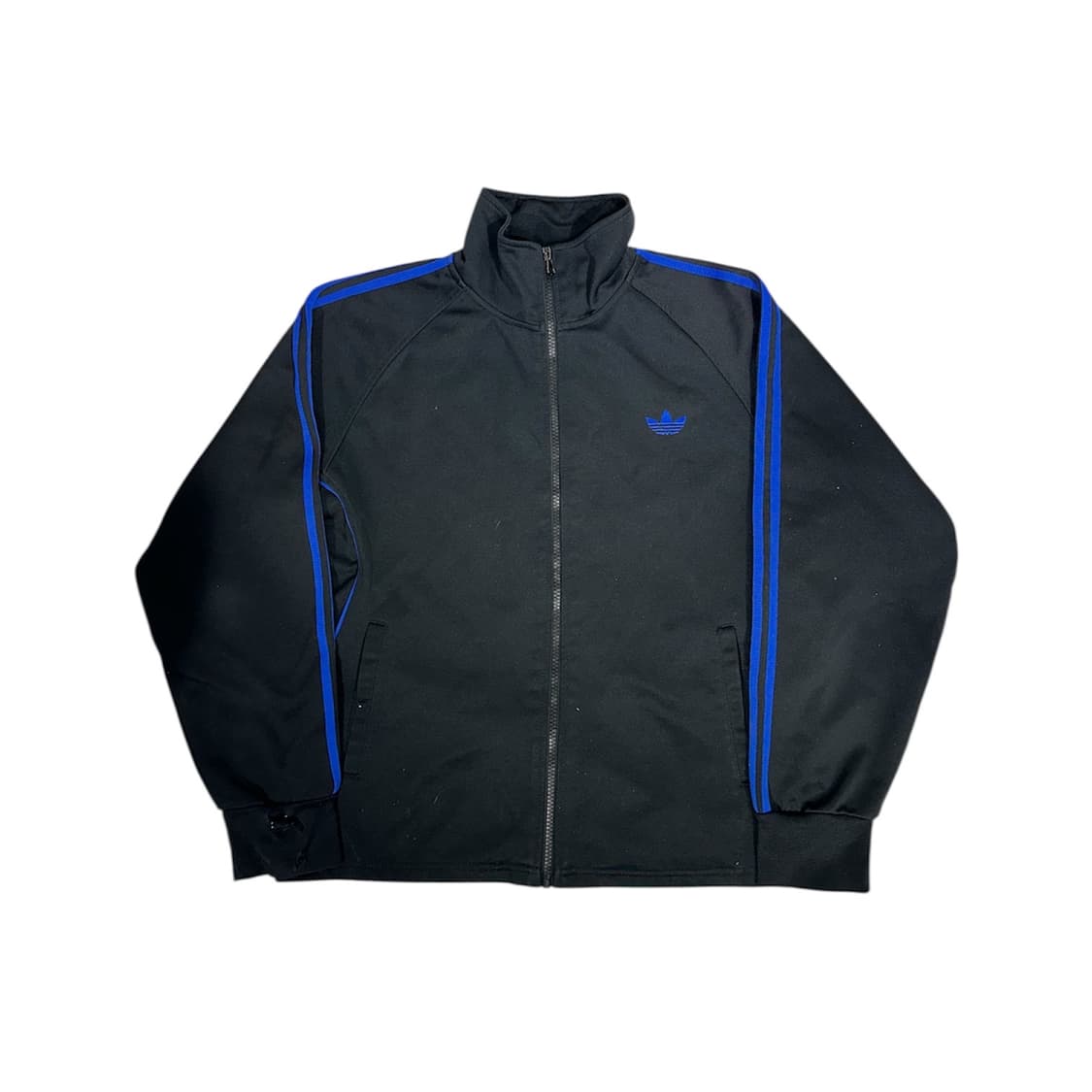 아디다스 블랙 블루 빅 로고 삼선 트랙탑 져지 L 상품이미지5