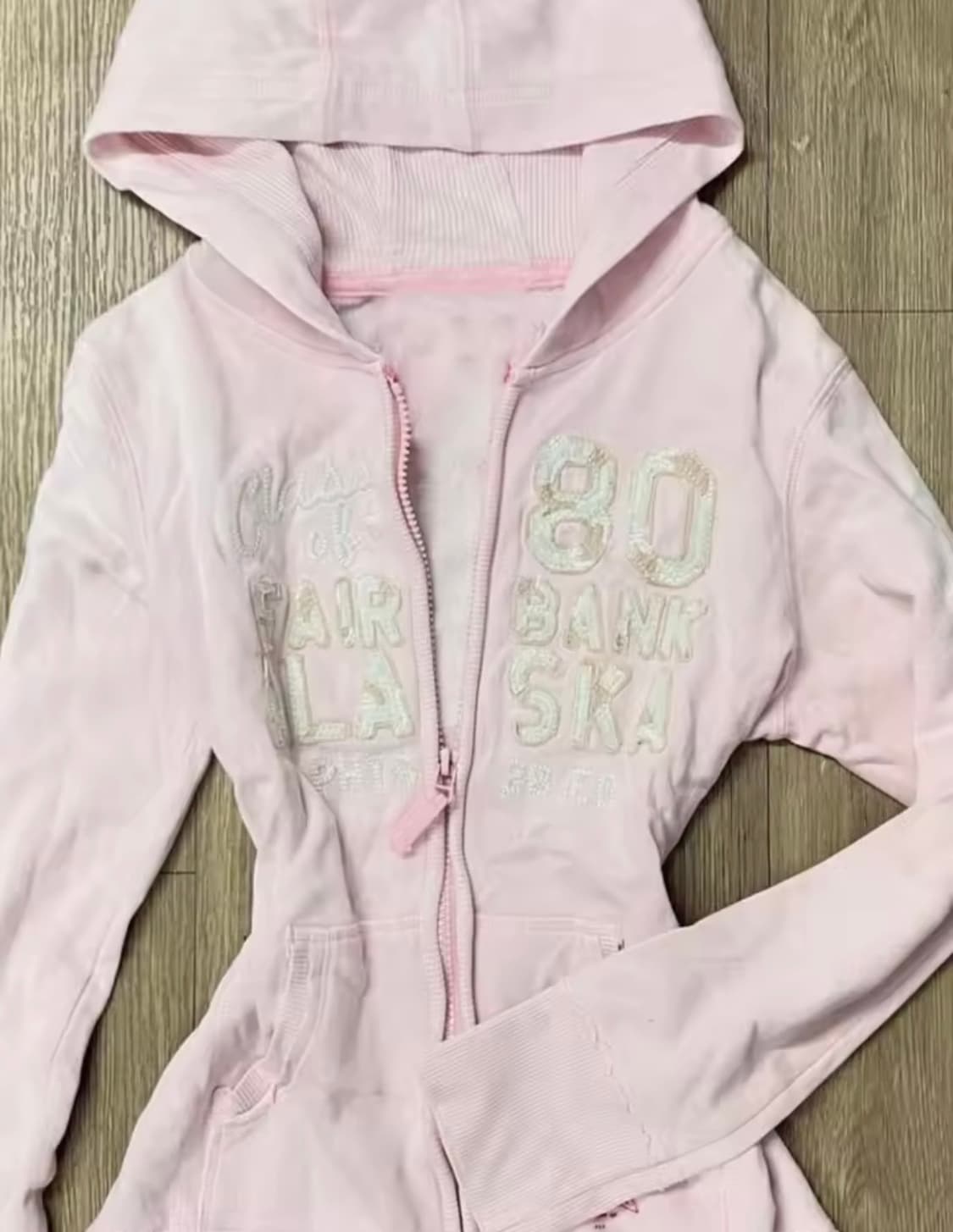 빈티지 핑크후드 상품이미지2