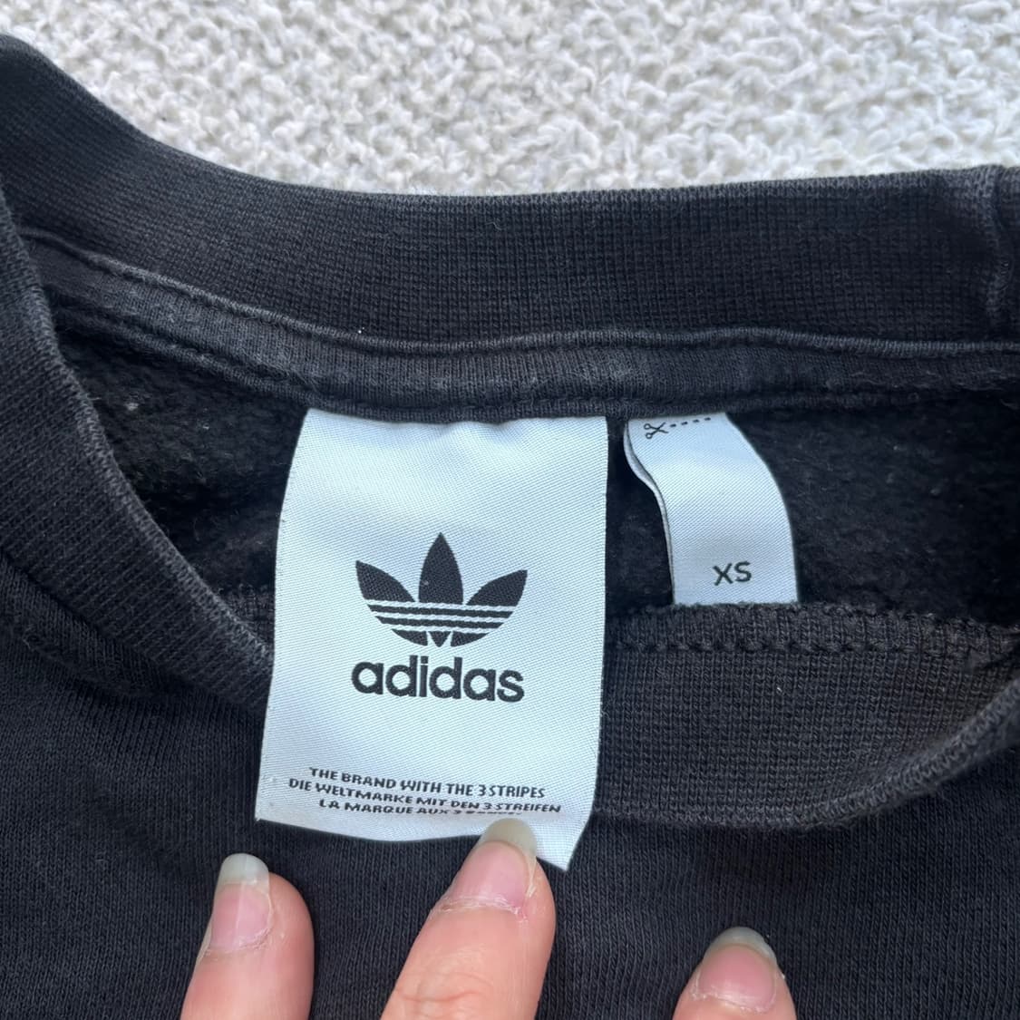 XS 아디다스 스몰로고 맨투맨 티셔츠 0403E 상품이미지3