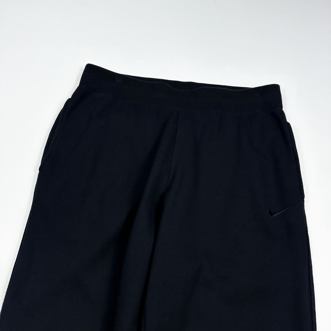 나이키 스우시 블랙 코튼 일자 츄리닝 바지 (L) 상품이미지4