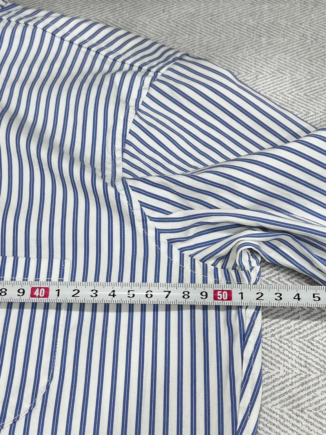 그로브 grove 스트라이프 셔츠 블루 Edition 상품이미지10