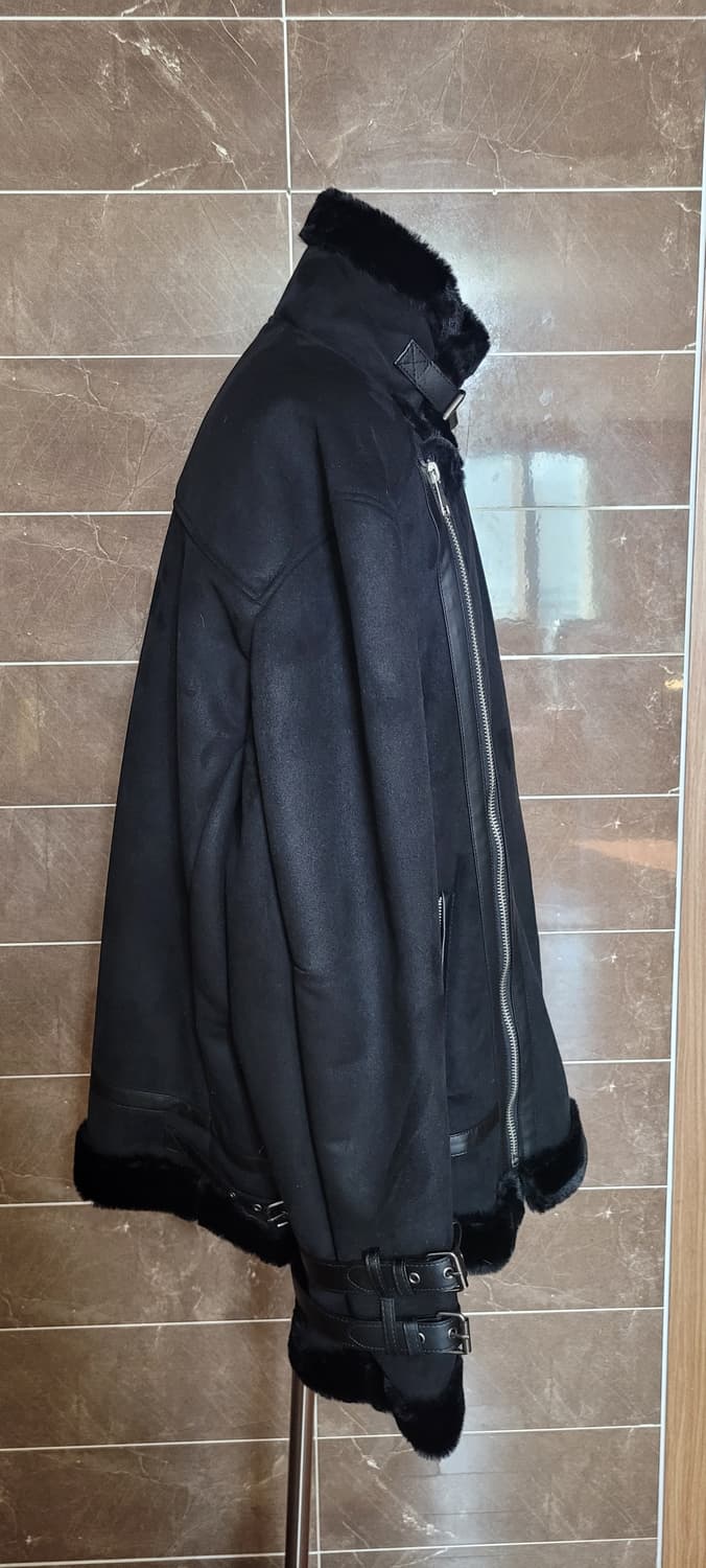 (남성4xl사이즈) 블랙 무스탕 상품이미지4